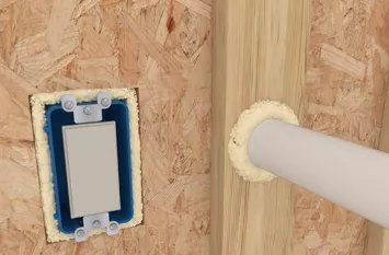 Insulation by filling of gaps