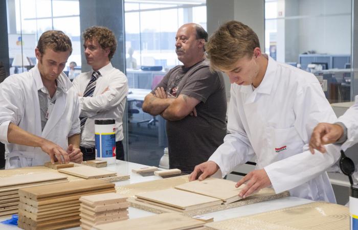 Impression event parquet adhesive in the Soudal Academy