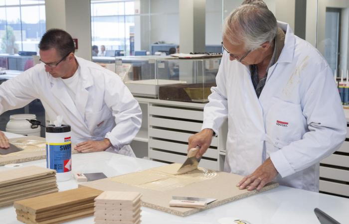 Impression event parquet adhesive in the Soudal Academy
